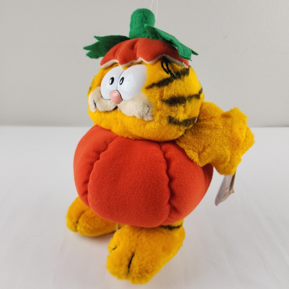 NWT Vintage 1981 Dakin Garfield In the Pumpkin Patch Halloween Plush Costume - Picture 5 of 8